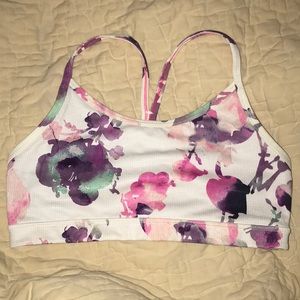 Lululemon floral sports bra- size 6! Like new!